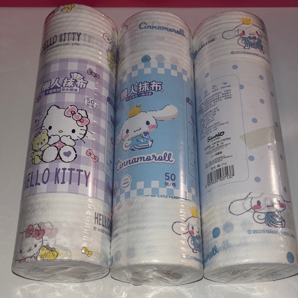Sanrio Hello Kitty and Cinnamoroll Disposable paper towels you choose. Strong
